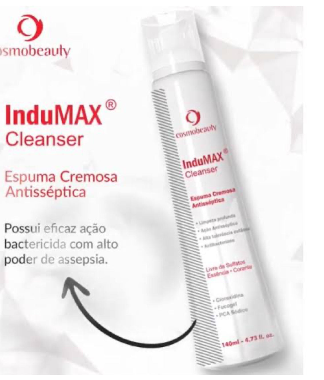 InduMAX Cleanser Espuma Cremosa Antisséptica Cosmobeauty