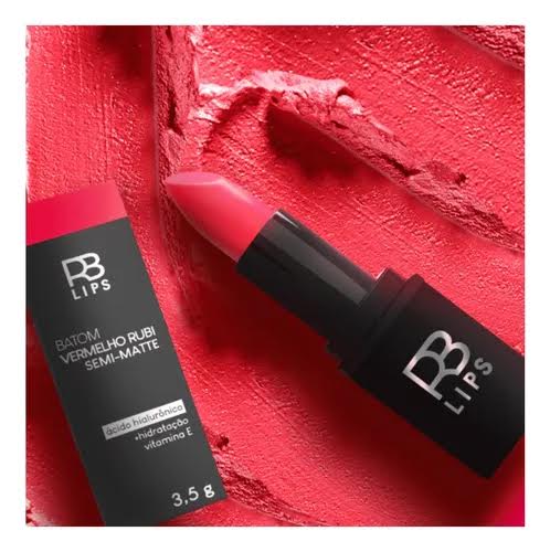 RB LIPS BATOM VERMELHO PODER SEMI-MATTE RENNOVA