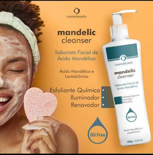 Mandelic Cleanser Sabonete Facial de Ácido Mandélico Cosmobeauty