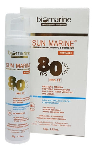 SUN MARINE FPS 80 PPD 27 Biomarine Antienvelhecimento e Protetor