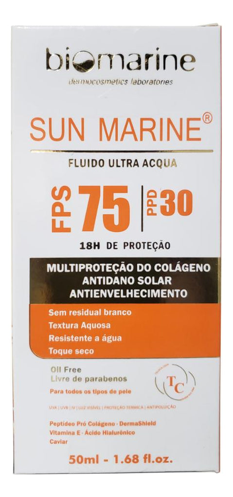 Protetor Solar Sun Marine Fps75 Ultra Acqua Biomarine